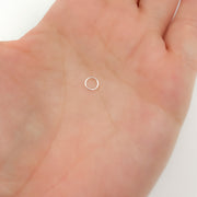 White Sterling Silver Open Jump Ring